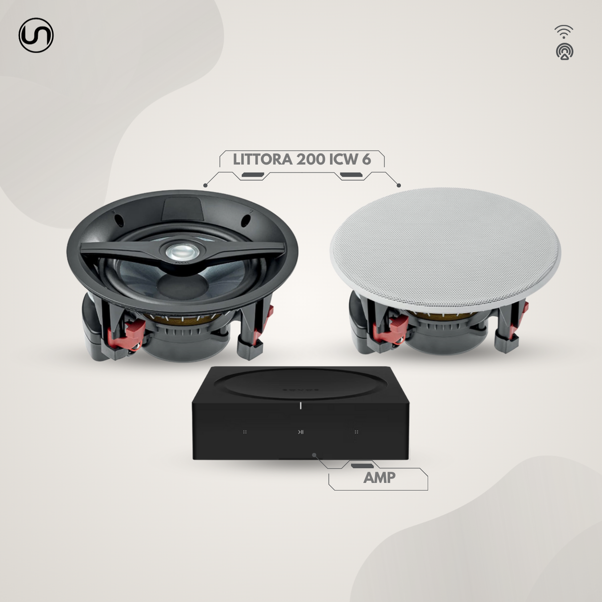 Ultra Premium In-Ceiling Waterproof Speaker Set