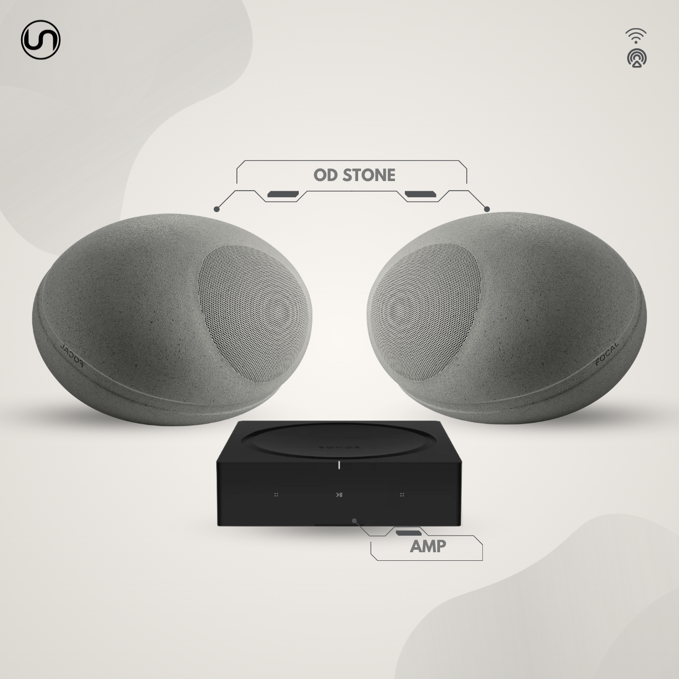 Ultra Premium Stone Speaker Set