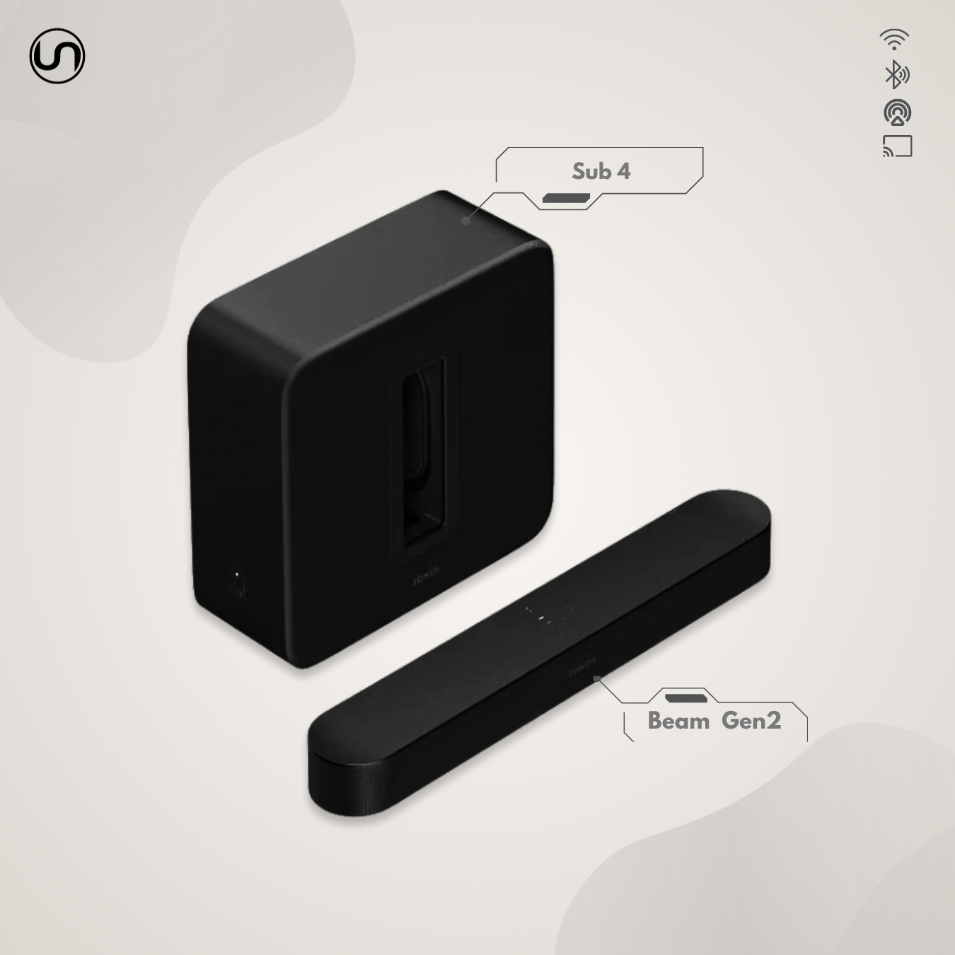 Premium Entertainment Set with Beam