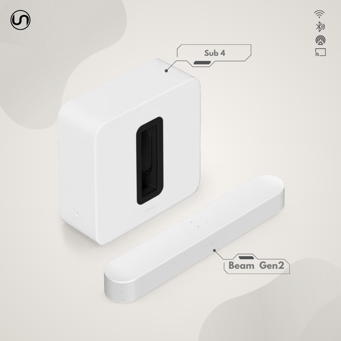 Premium Entertainment Set with Beam