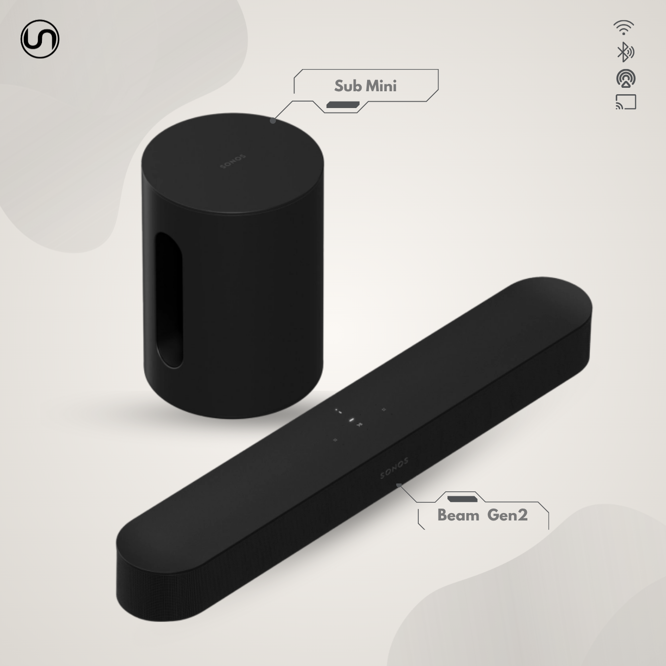 Entertainment Set with Beam