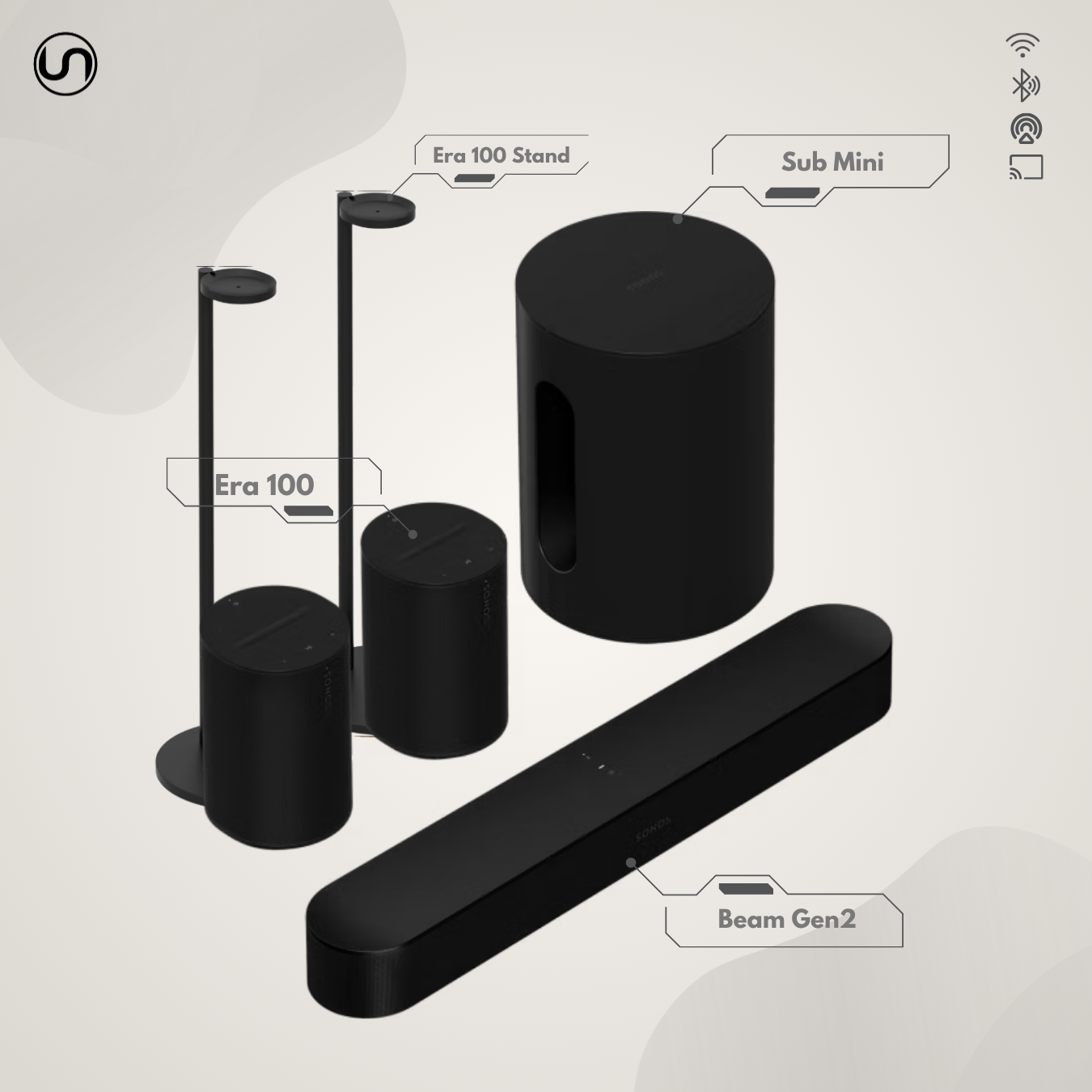 Immersive Set with Beam (Black)