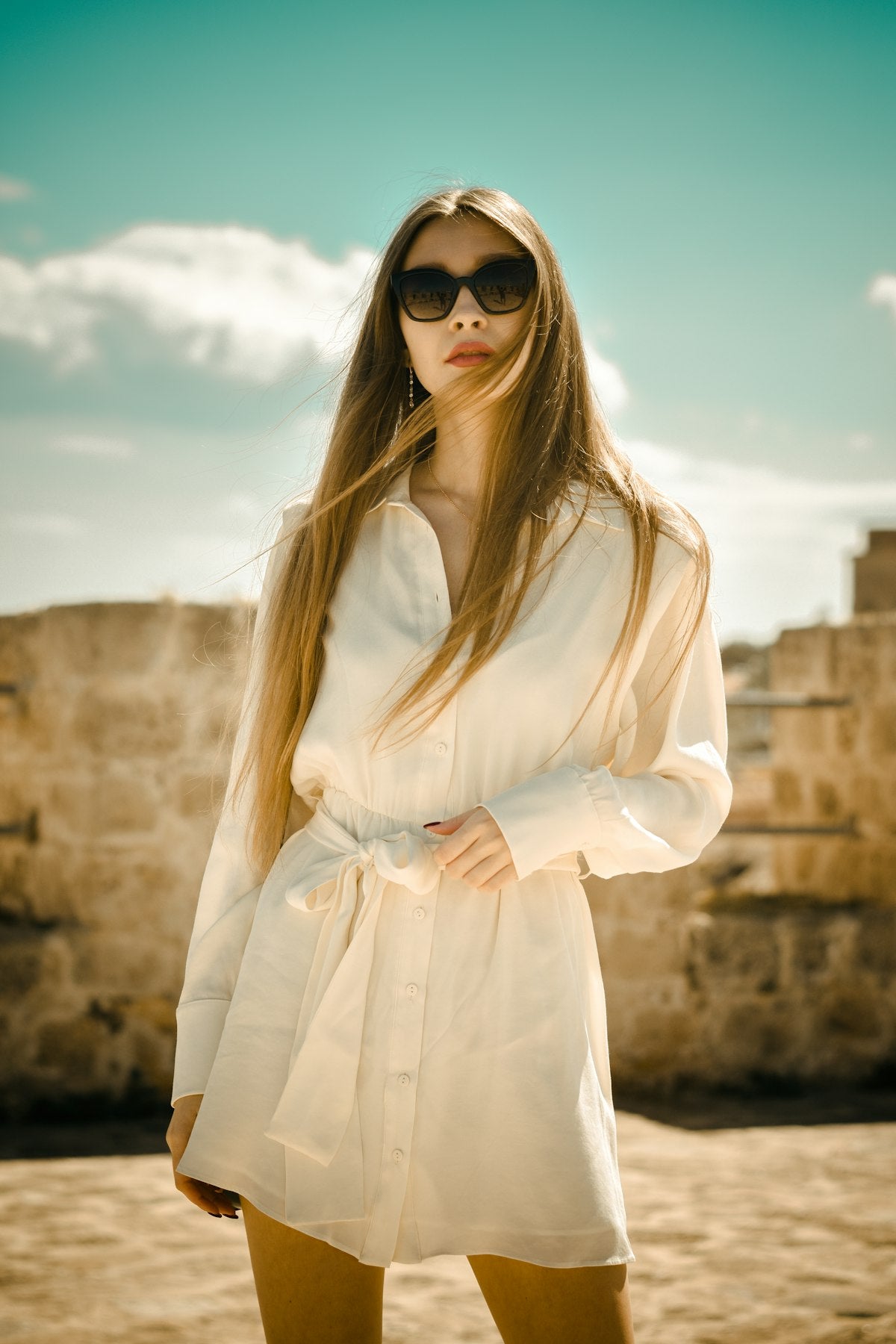 Acetate Browline Sunglasses